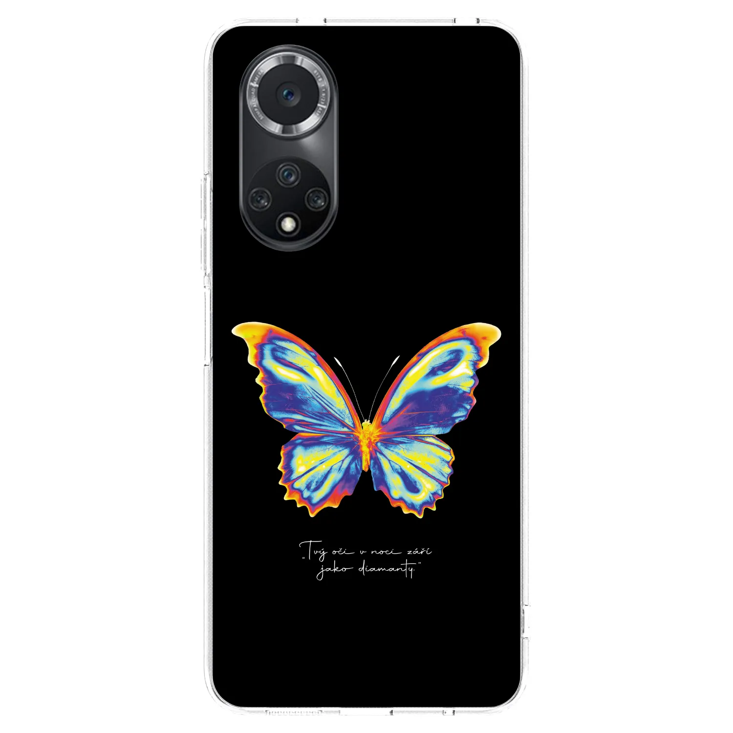 Picasee Huawei Nova 9 SE Hülle - Transparentes Silikon - Diamanty Black