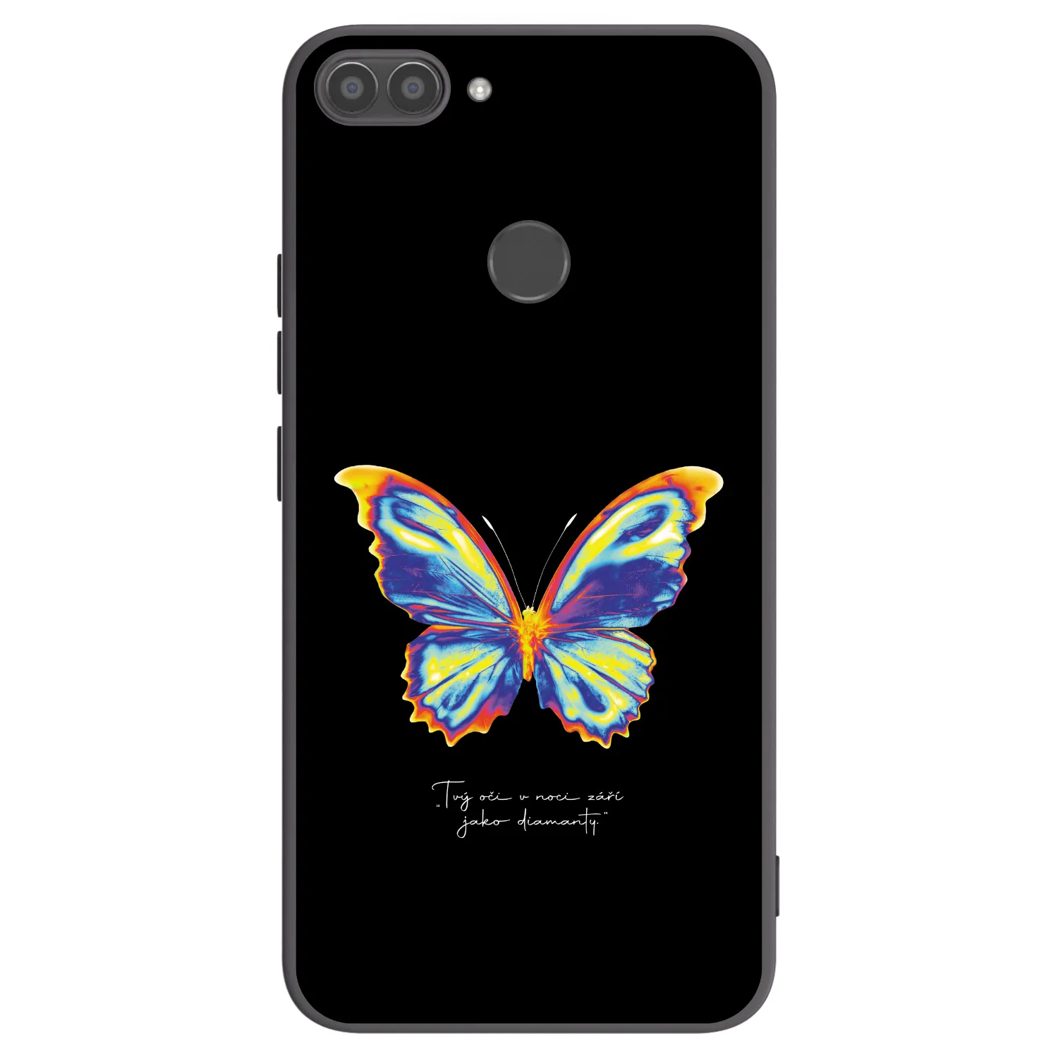 Picasee Huawei P Smart Hülle - Schwarzes Silikon - Diamanty Black