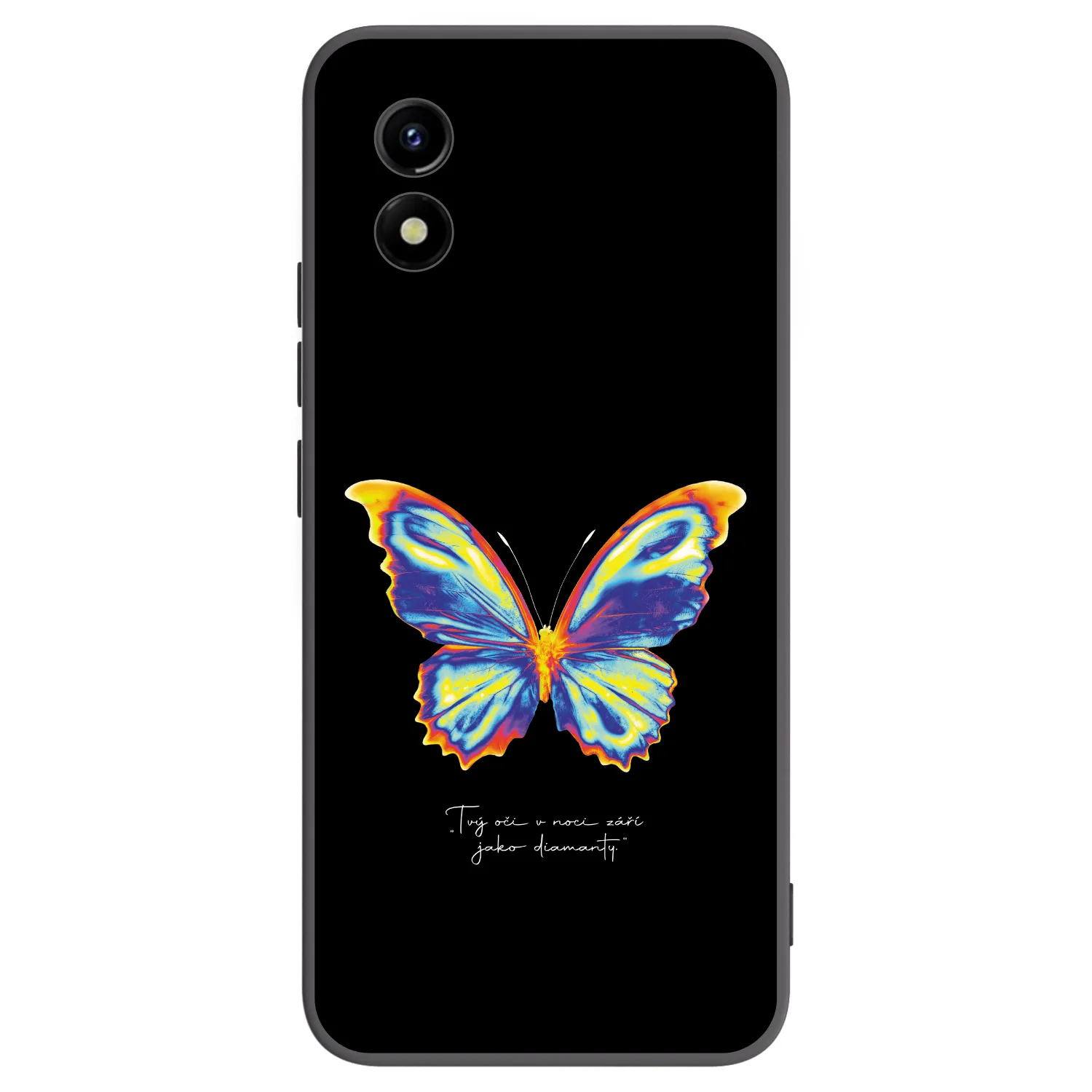 Picasee Vivo Y01 Hülle - Schwarzes Silikon - Diamanty Black