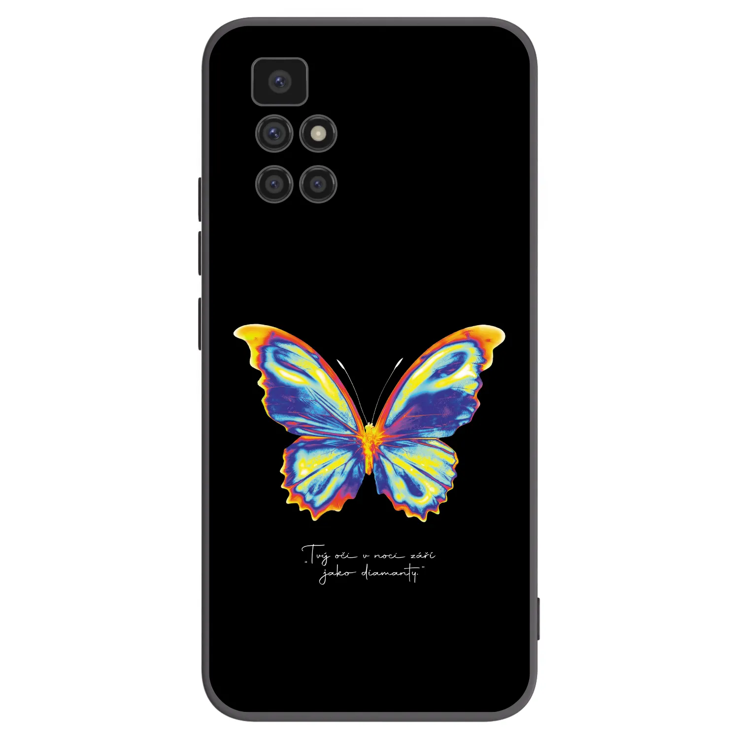 Picasee Xiaomi Redmi 10 (2022) Hülle - Schwarzes Silikon - Diamanty Black