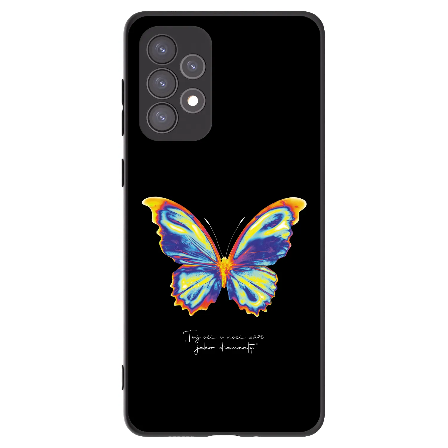 Picasee Samsung Galaxy A73 5G Hülle - Schwarzes Silikon - Diamanty Black