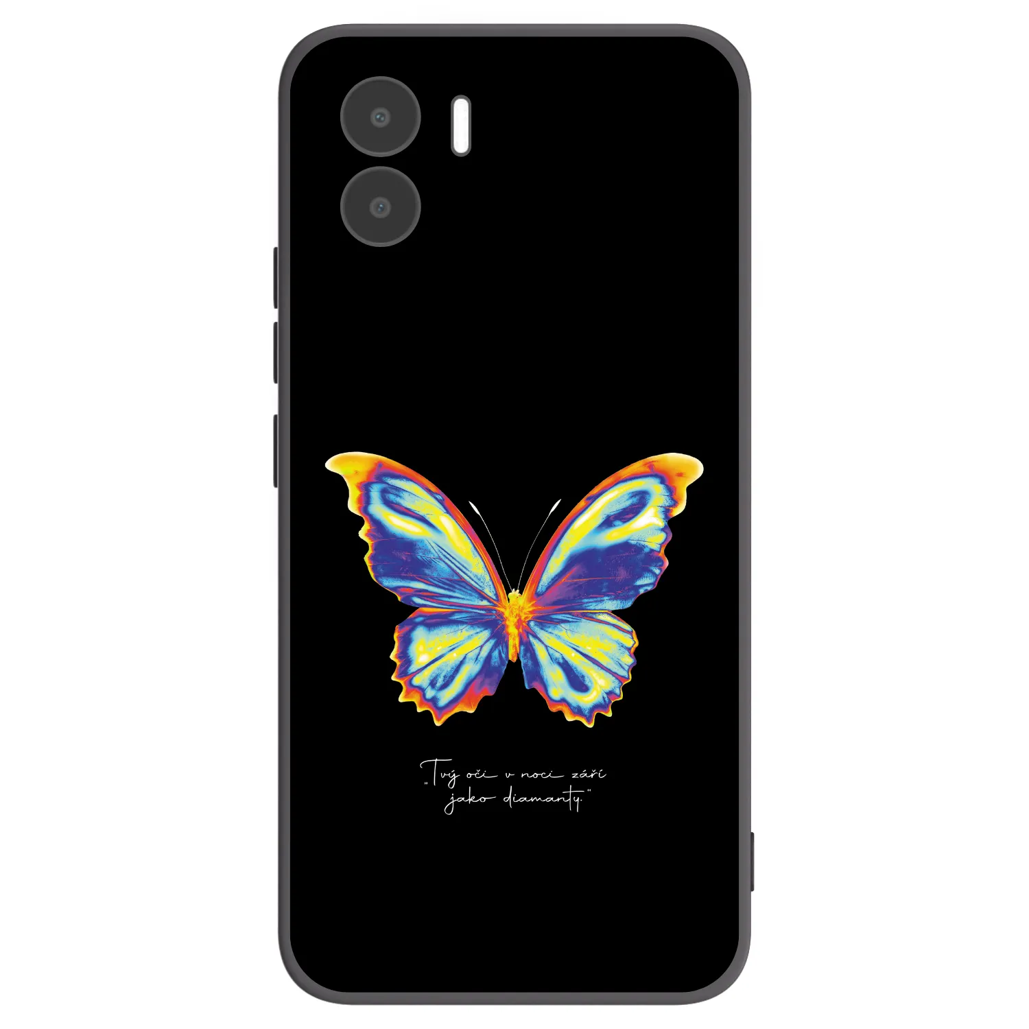 Picasee Xiaomi Redmi A1 Hülle - Schwarzes Silikon - Diamanty Black