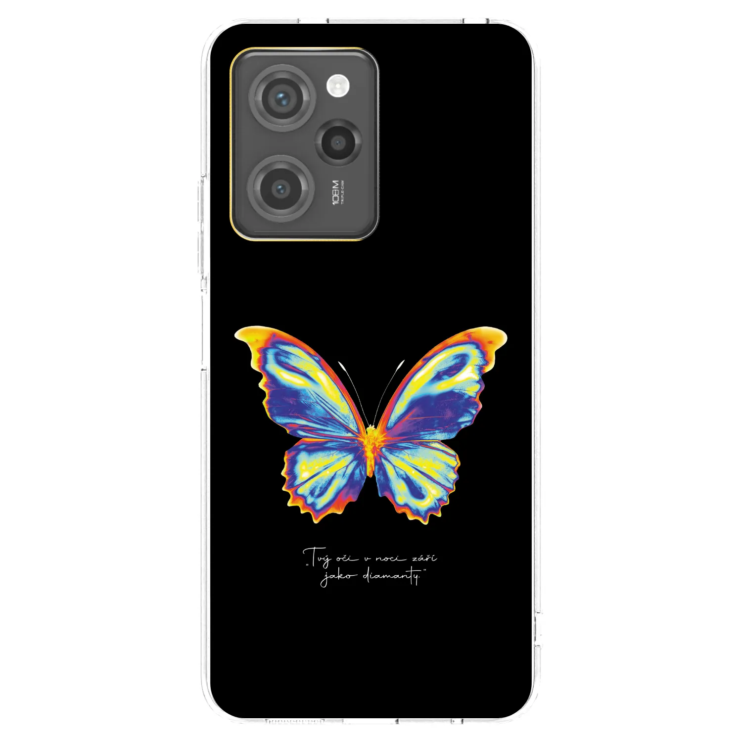 Picasee Xiaomi Poco X5 Pro Hülle - Schwarzes Silikon - Diamanty Black