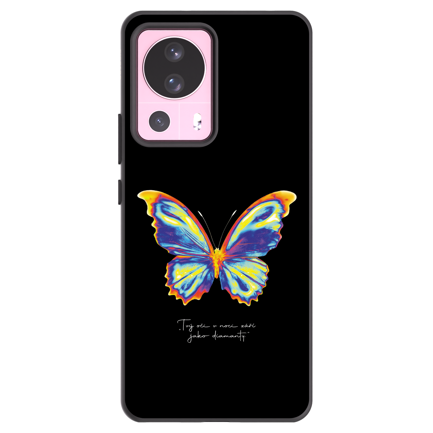 Picasee Xiaomi 13 Lite Hülle - Schwarzes Silikon - Diamanty Black
