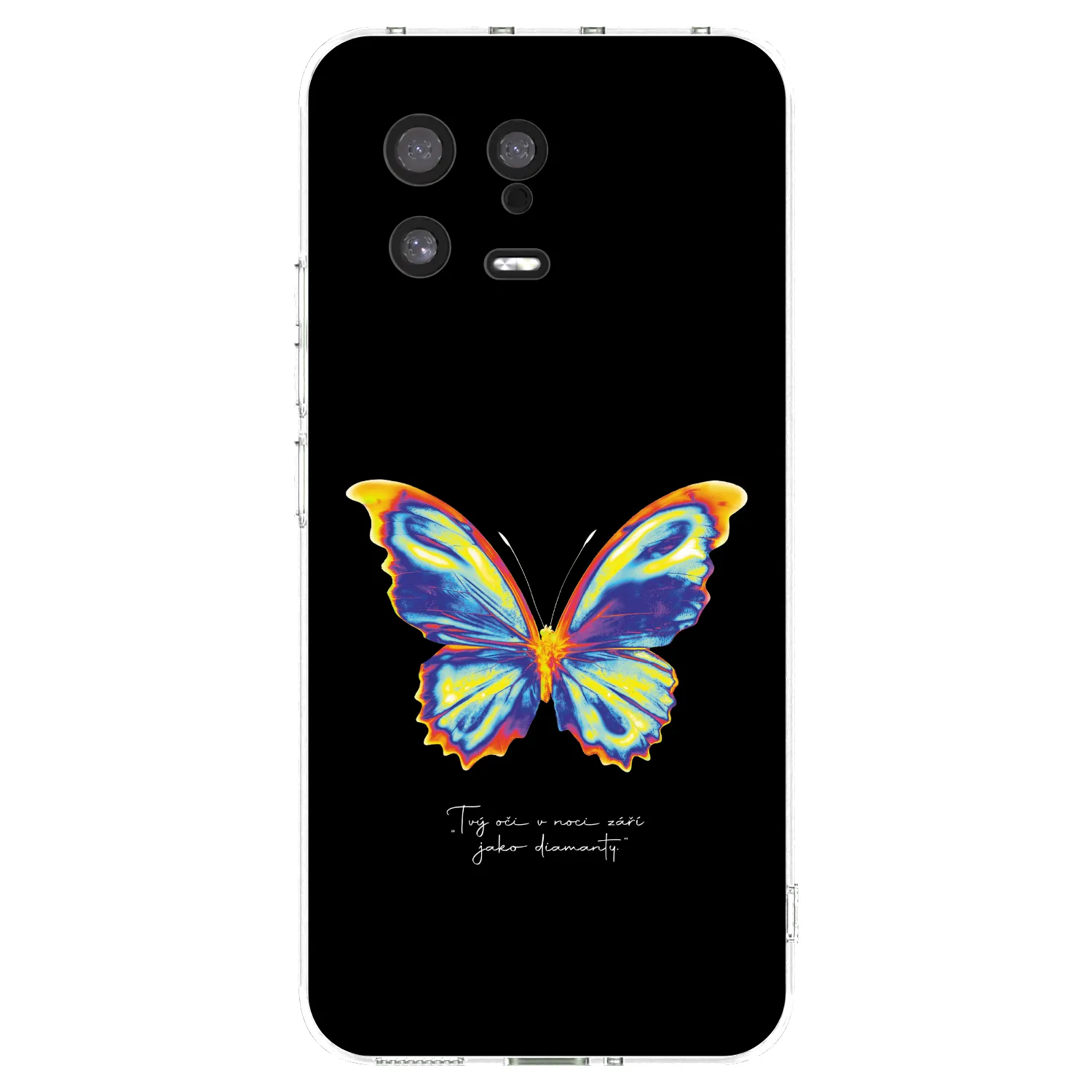 Picasee Xiaomi 13 Hülle - Transparentes Silikon - Diamanty Black