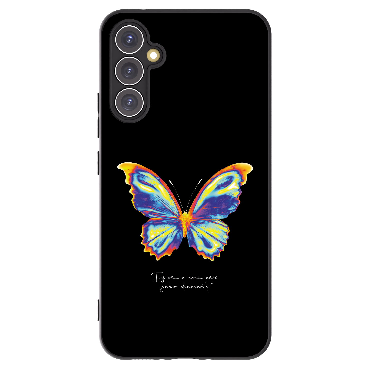 Picasee Samsung Galaxy A34 5G A346B Hülle - Schwarzes Silikon - Diamanty Black