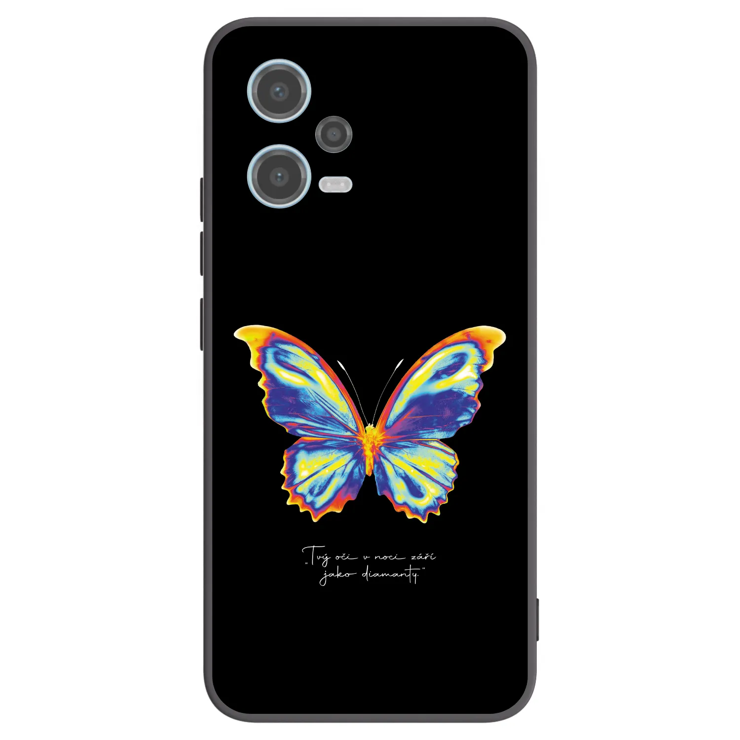 Picasee Xiaomi Redmi Note 12 5G Hülle - Schwarzes Silikon - Diamanty Black