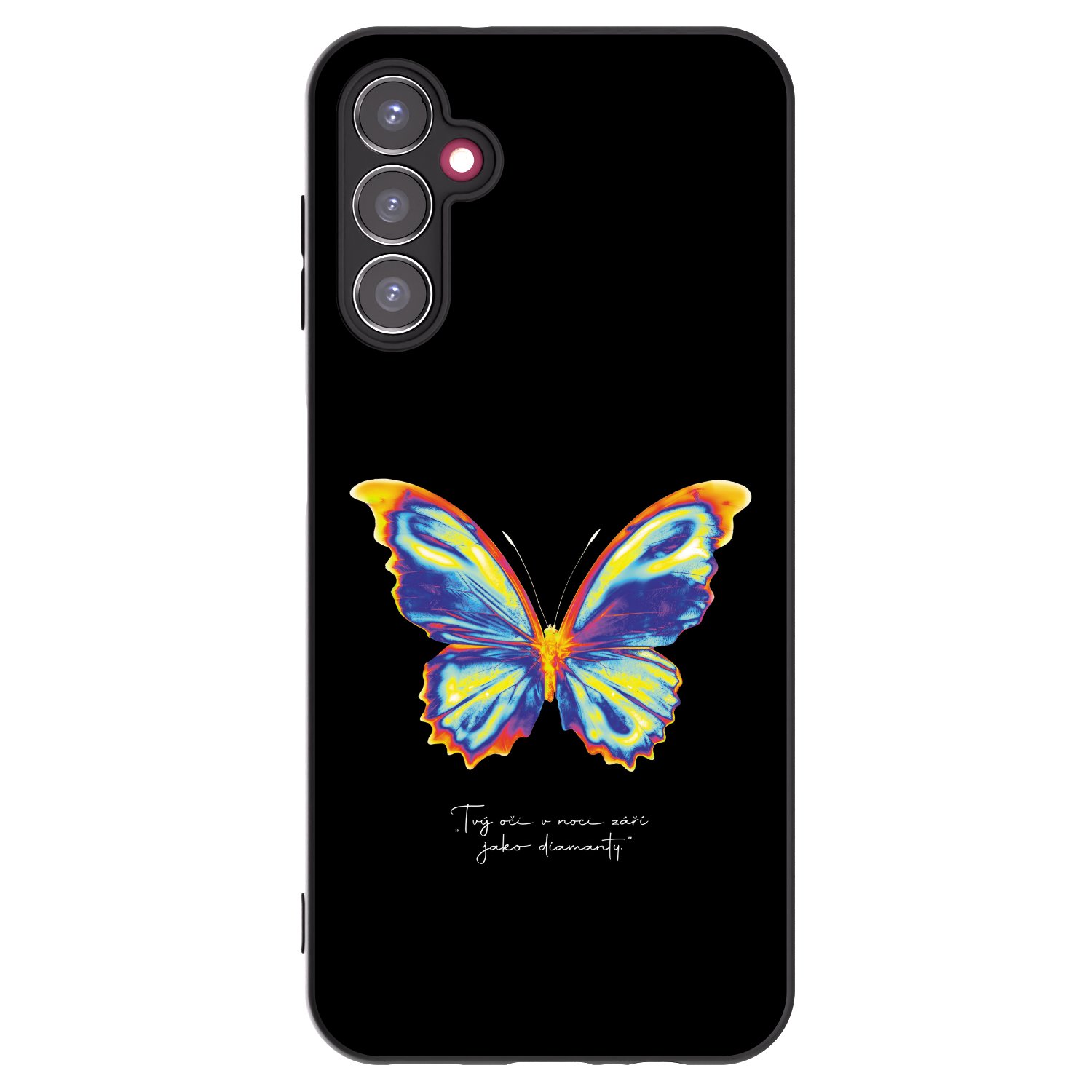 Picasee Samsung Galaxy A14 5G A146P Hülle - Schwarzes Silikon - Diamanty Black
