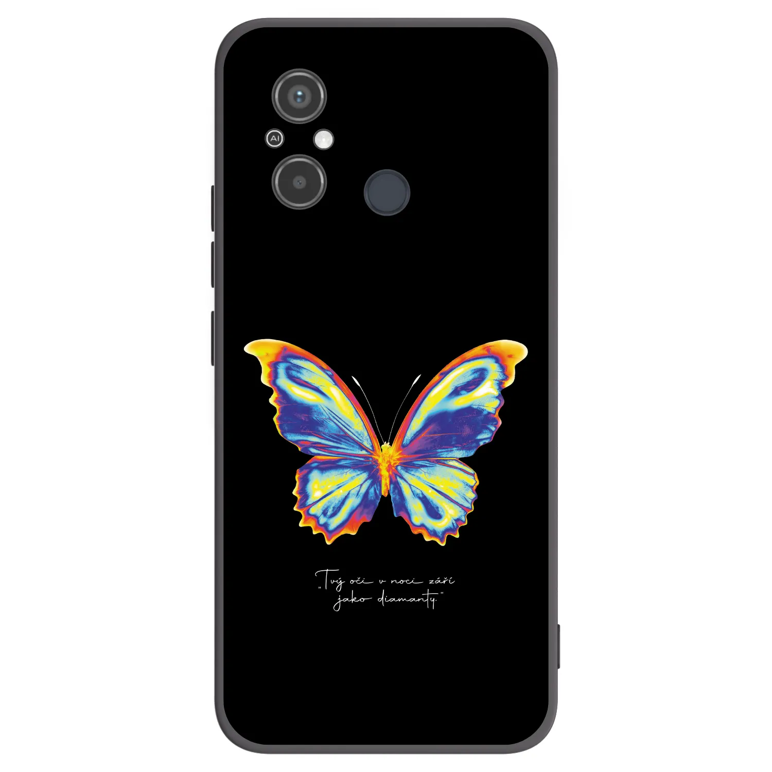 Picasee Xiaomi Redmi 12C Hülle - Schwarzes Silikon - Diamanty Black