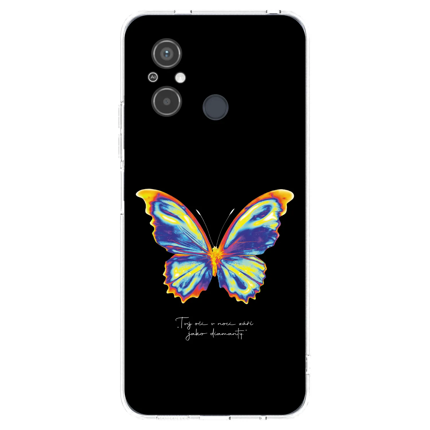 Picasee Xiaomi Redmi 12C Hülle - Transparentes Silikon - Diamanty Black