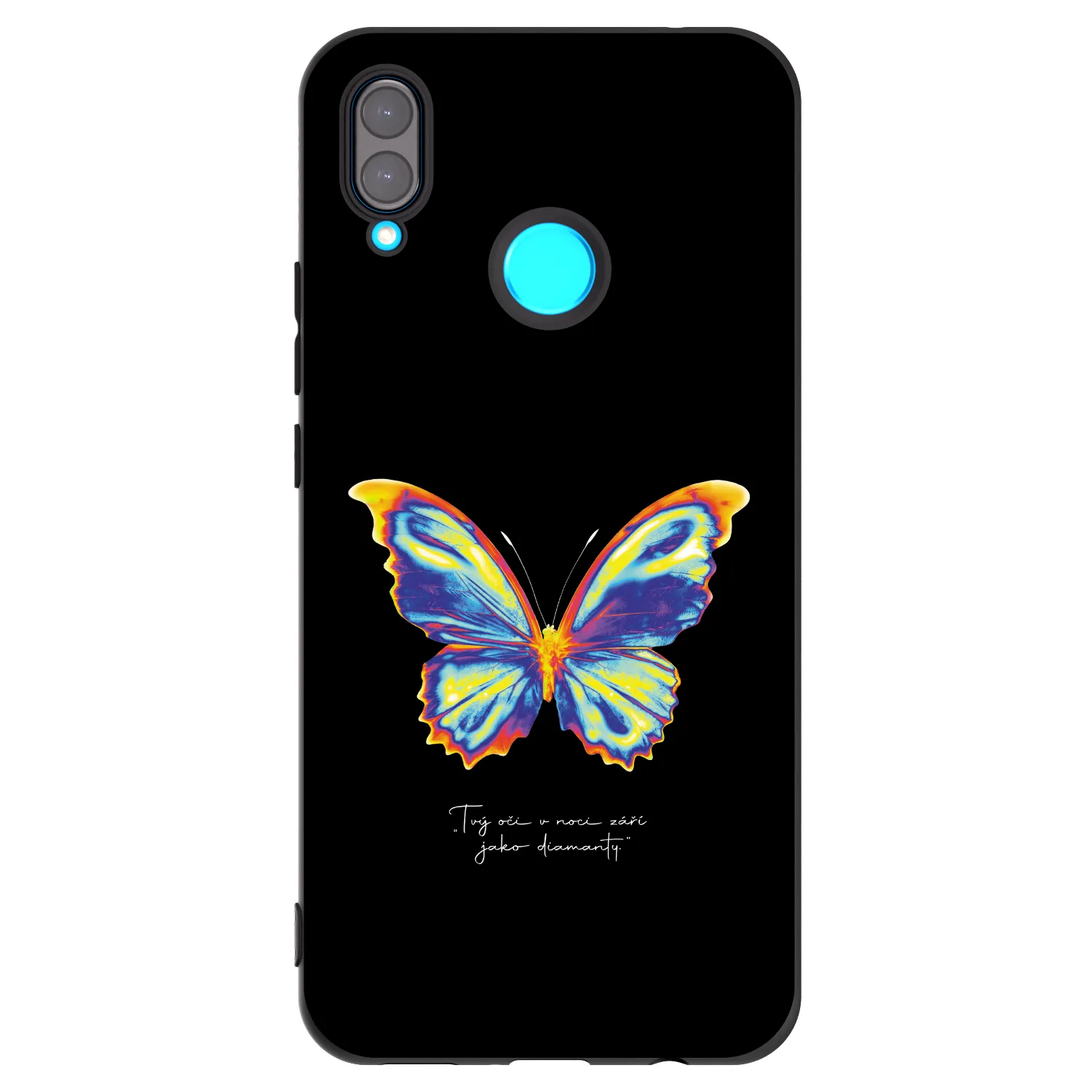 Picasee Huawei Nova 3 Hülle - Schwarzes Silikon - Diamanty Black