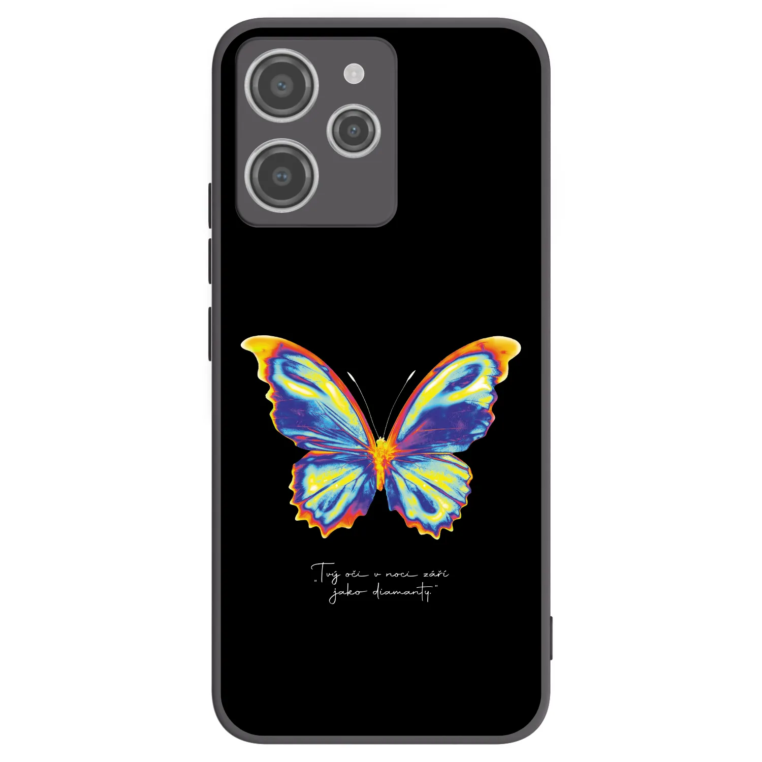 Picasee Xiaomi Redmi 12 4G Hülle - Schwarzes Silikon - Diamanty Black