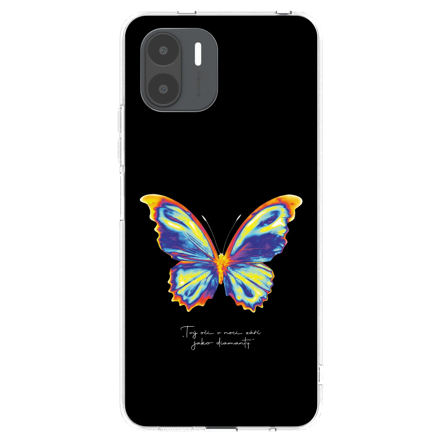 Picasee Xiaomi Redmi A2 Hülle - Transparentes Silikon - Diamanty Black