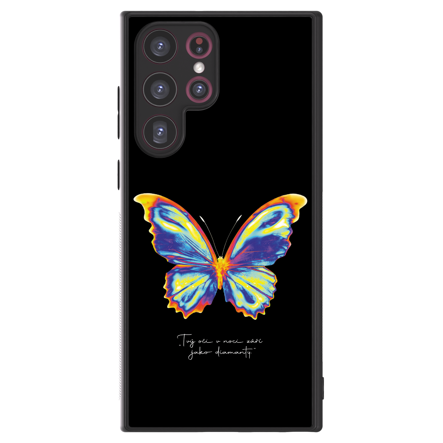 Picasee ULTIMATE CASE PowerShare für Samsung Galaxy S22 Ultra 5G - Diamanty Black