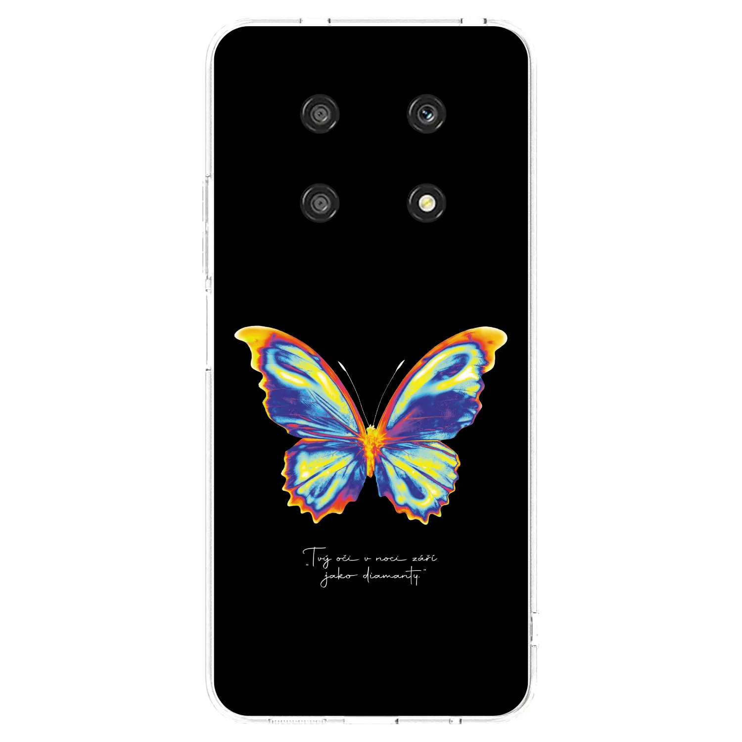Picasee Honor Magic4 Lite 5G Hülle - Transparentes Silikon - Diamanty Black