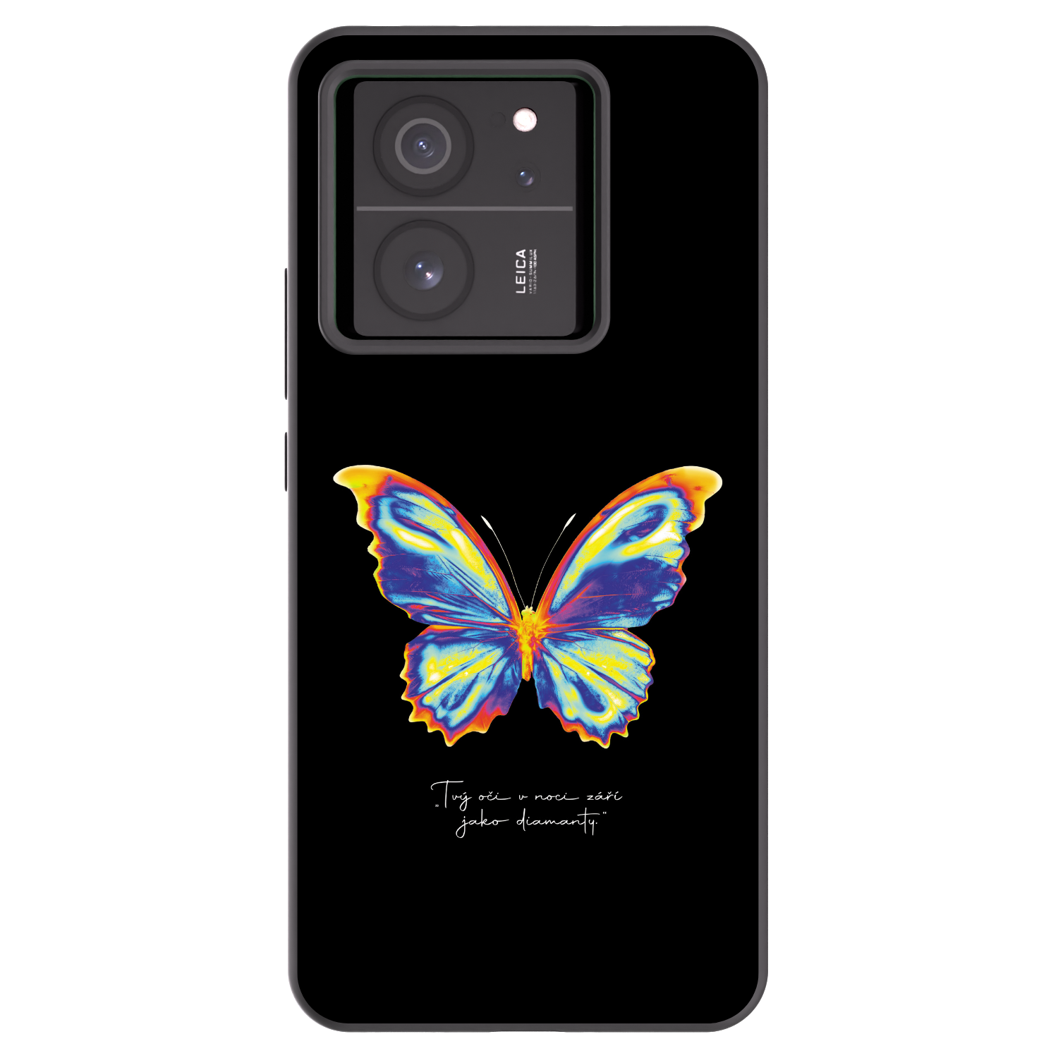 Picasee Xiaomi 13T Hülle - Schwarzes Silikon - Diamanty Black