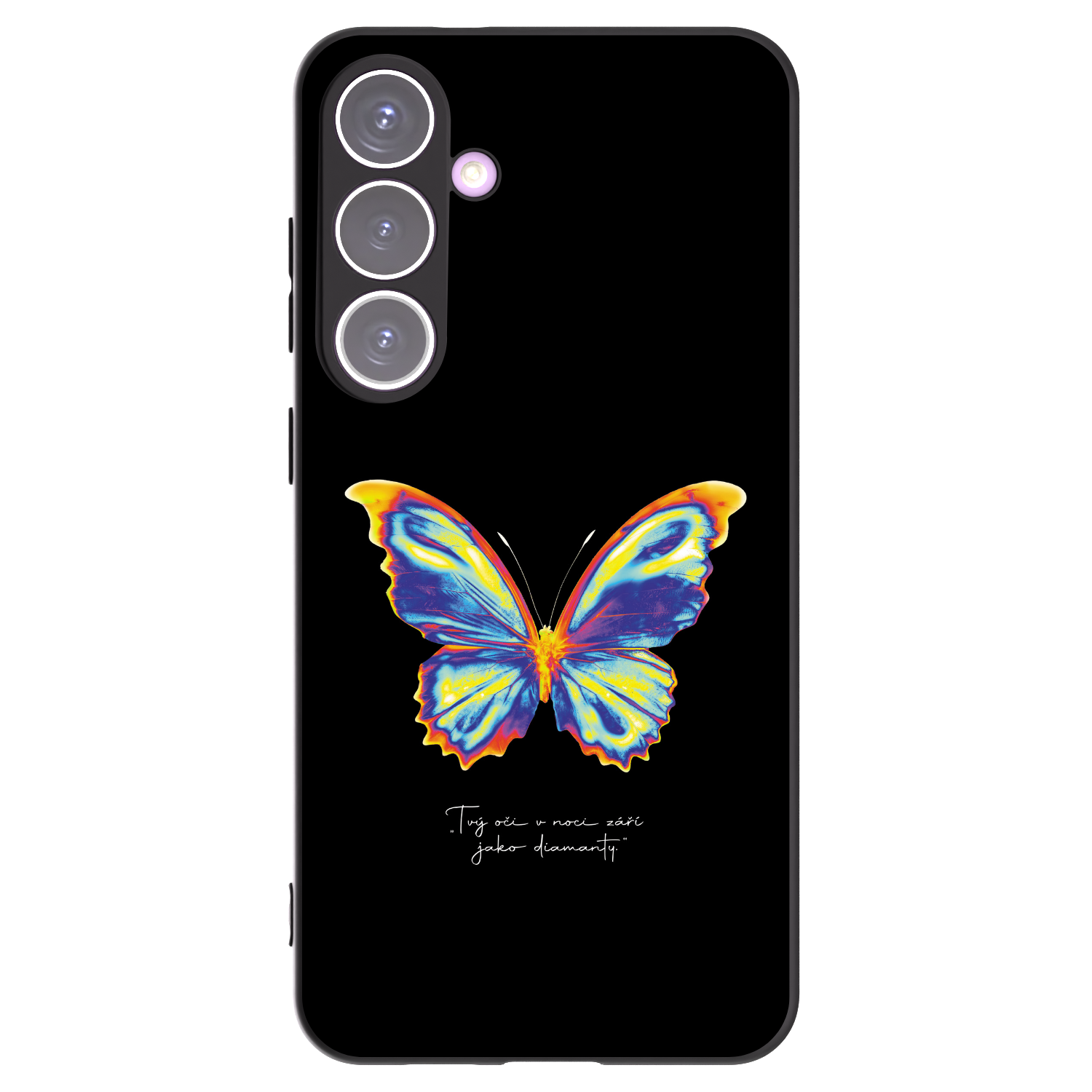 Picasee Samsung Galaxy S24+ S926B 5G Hülle - Schwarzes Silikon - Diamanty Black
