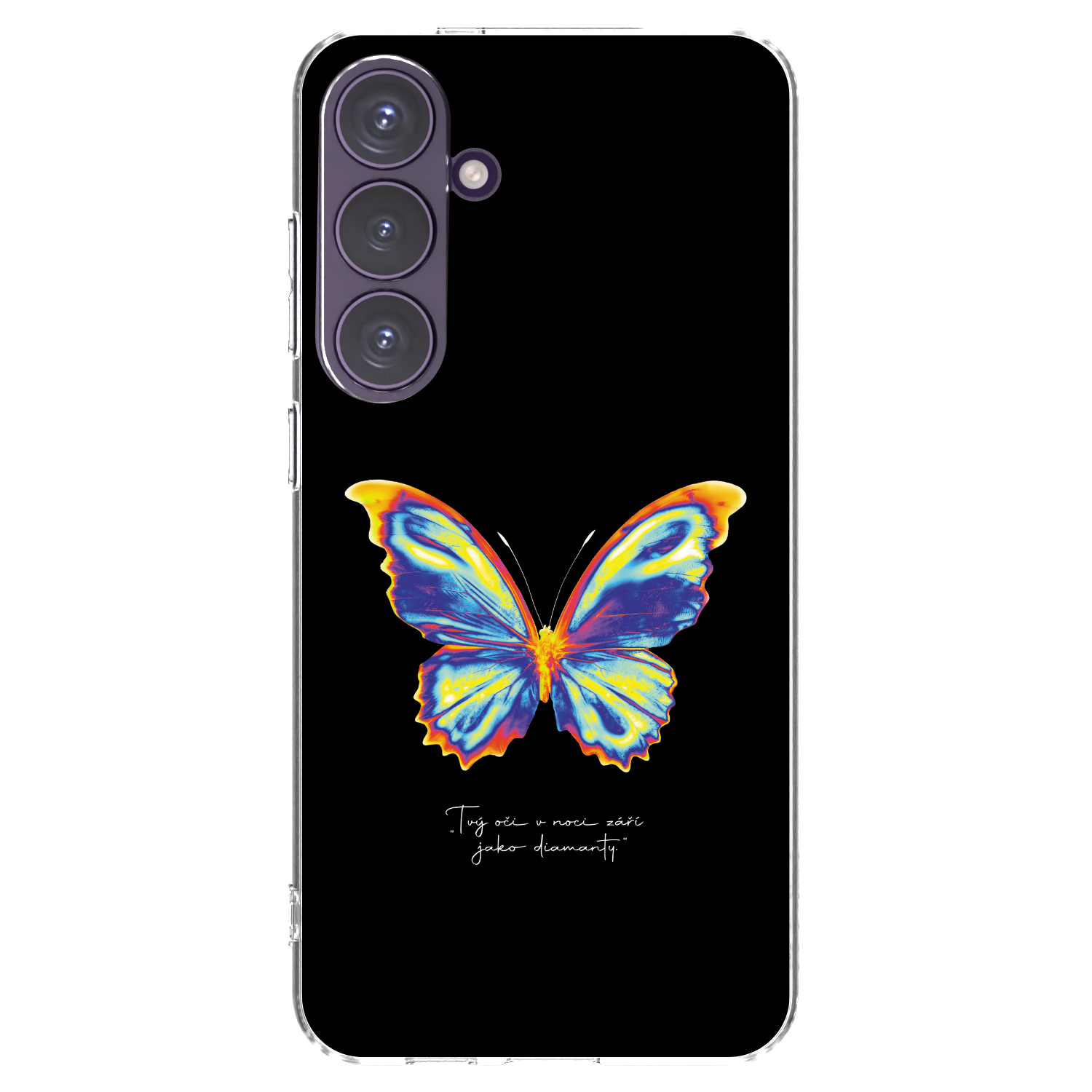 Picasee Samsung Galaxy S24+ S926B 5G Hülle - Transparentes Silikon - Diamanty Black