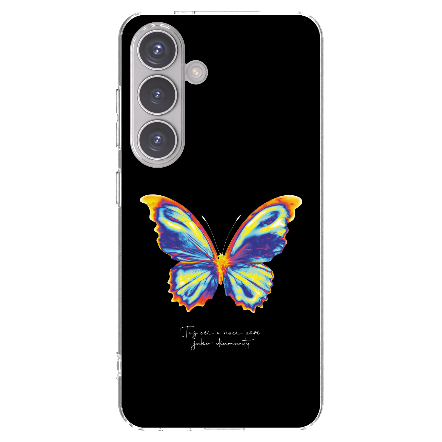 Picasee Samsung Galaxy S24 S921B 5G Hülle - Transparentes Silikon - Diamanty Black