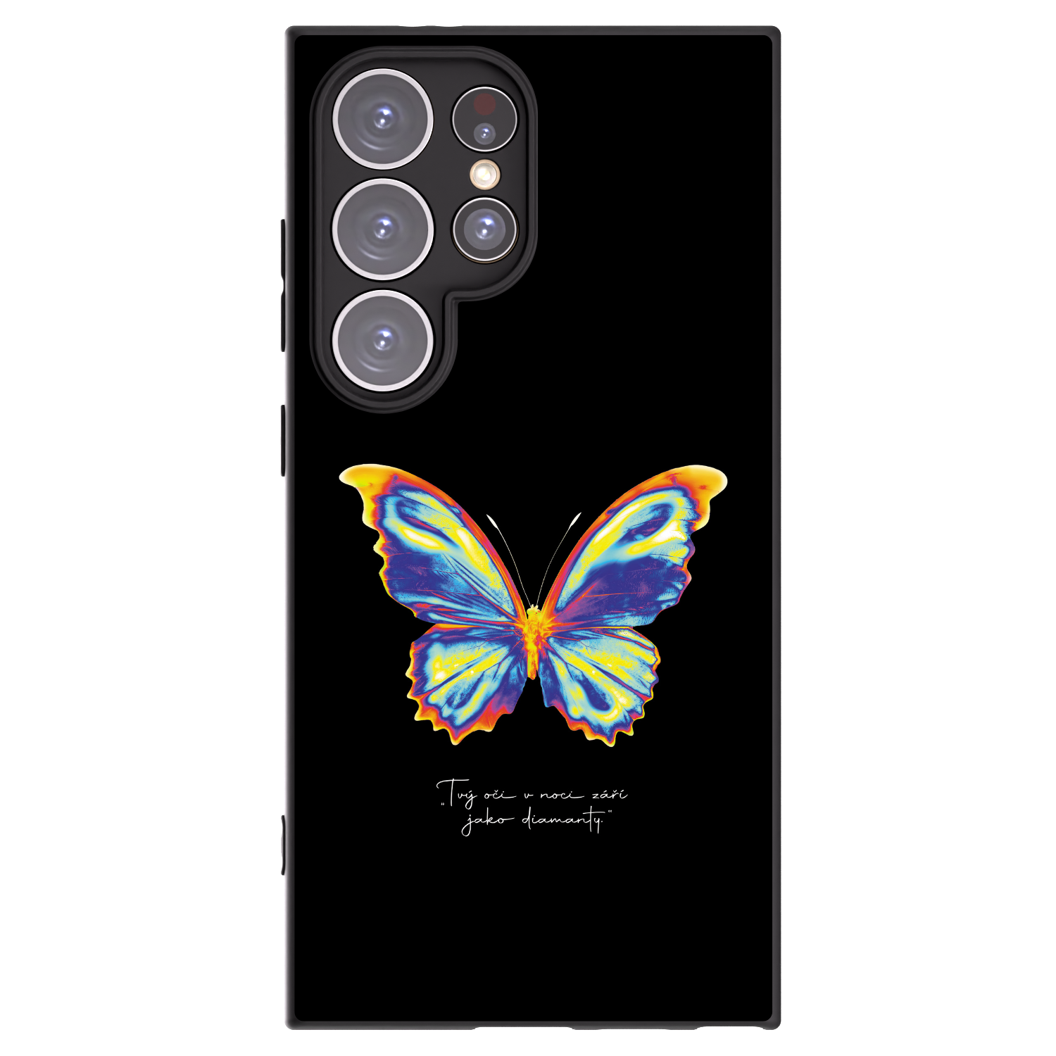 Picasee Samsung Galaxy S24 Ultra S928B 5G Hülle - Schwarzes Silikon - Diamanty Black