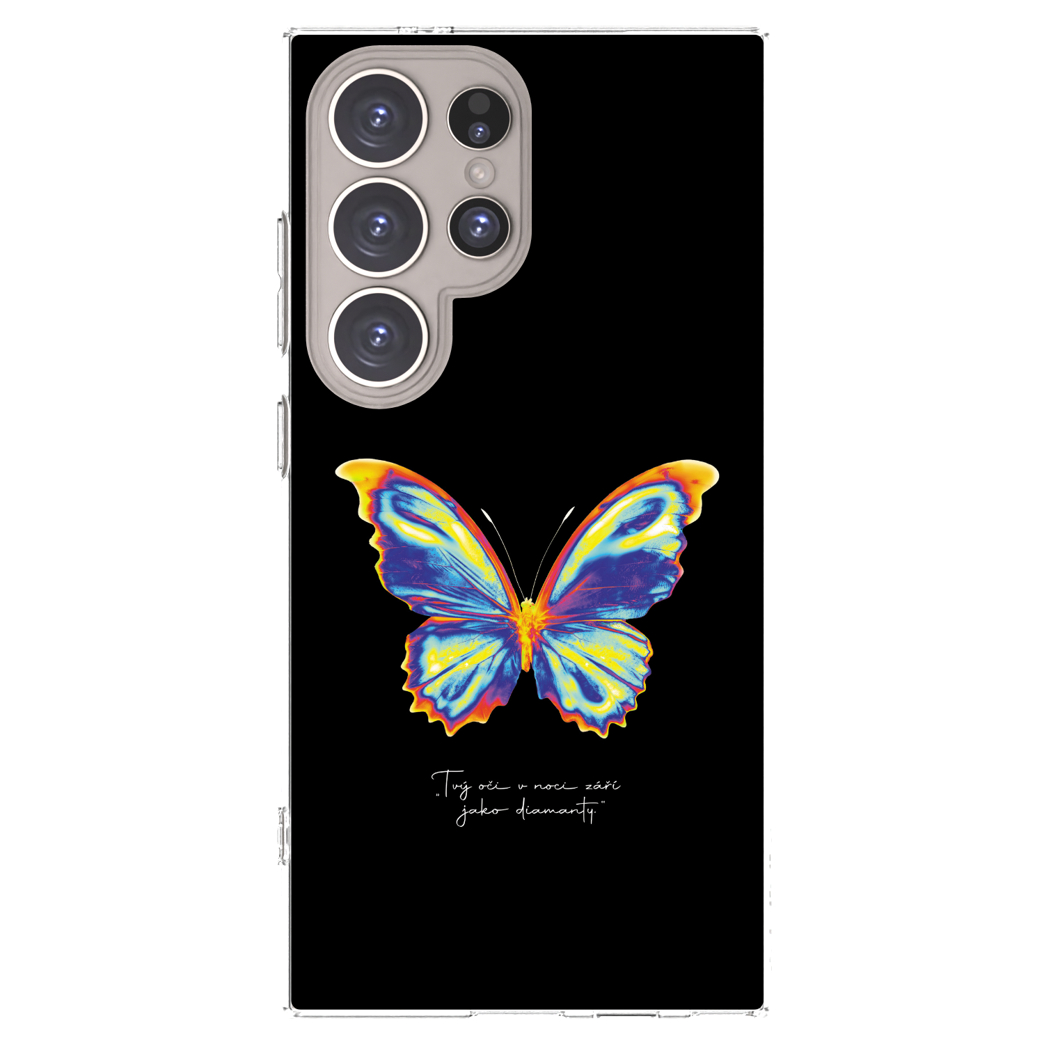 Picasee Samsung Galaxy S24 Ultra S928B 5G Hülle - Transparentes Silikon - Diamanty Black