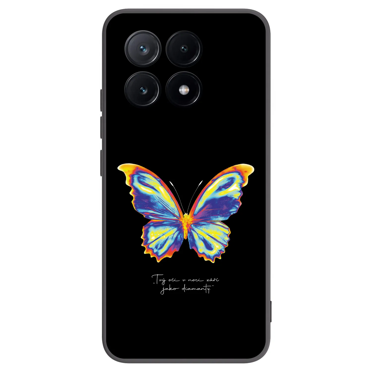Picasee Xiaomi Poco X6 Pro Hülle - Schwarzes Silikon - Diamanty Black