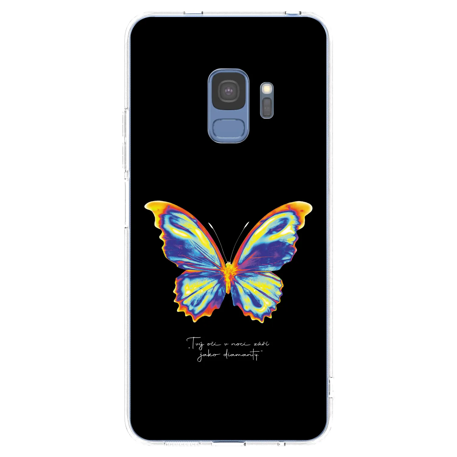 Picasee Samsung Galaxy S9 G960F Hülle - Transparentes Silikon - Diamanty Black
