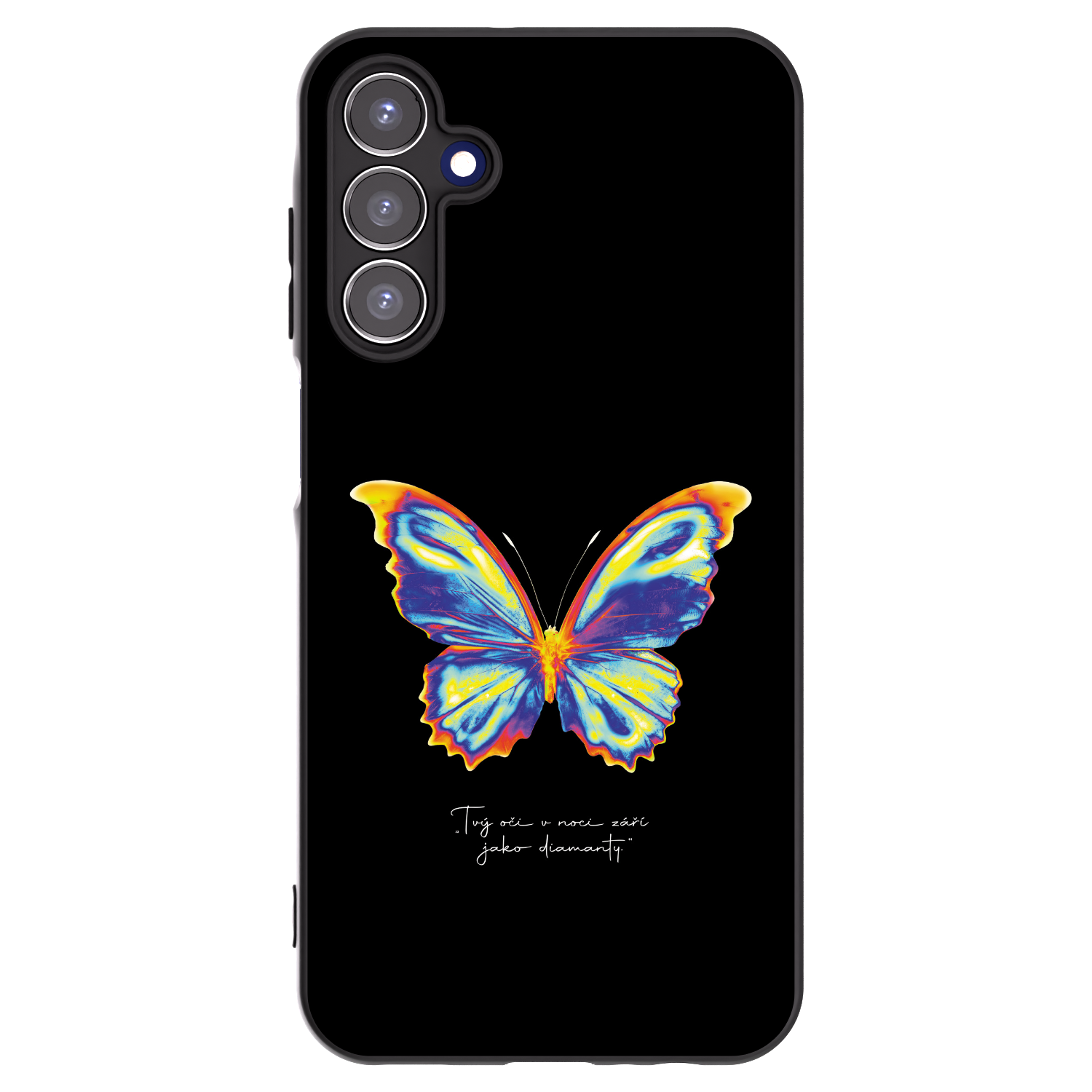 Picasee Samsung Galaxy A15 A156B 5G Hülle - Schwarzes Silikon - Diamanty Black