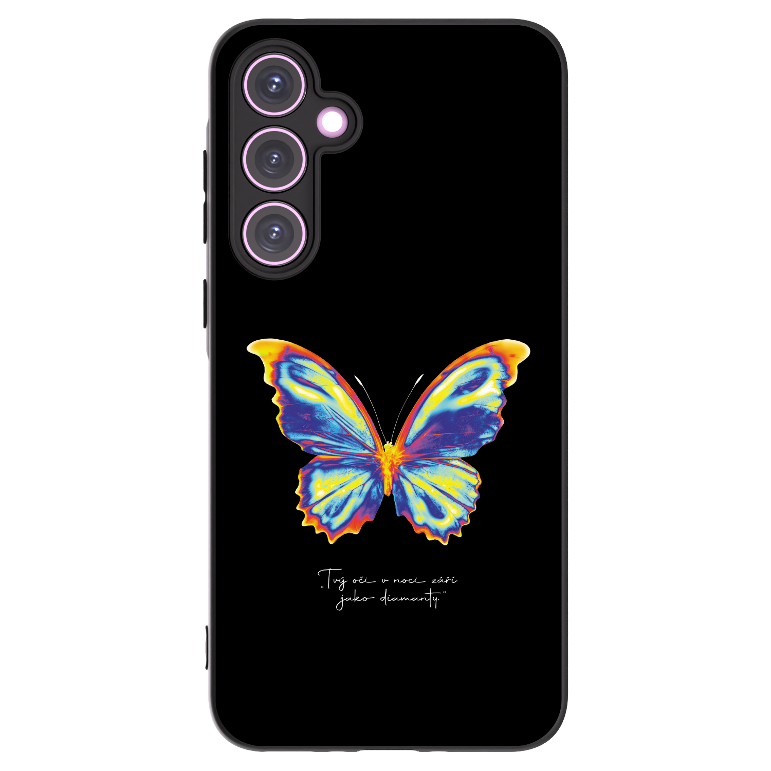 Picasee Samsung Galaxy A35 5G A356B Hülle - Schwarzes Silikon - Diamanty Black