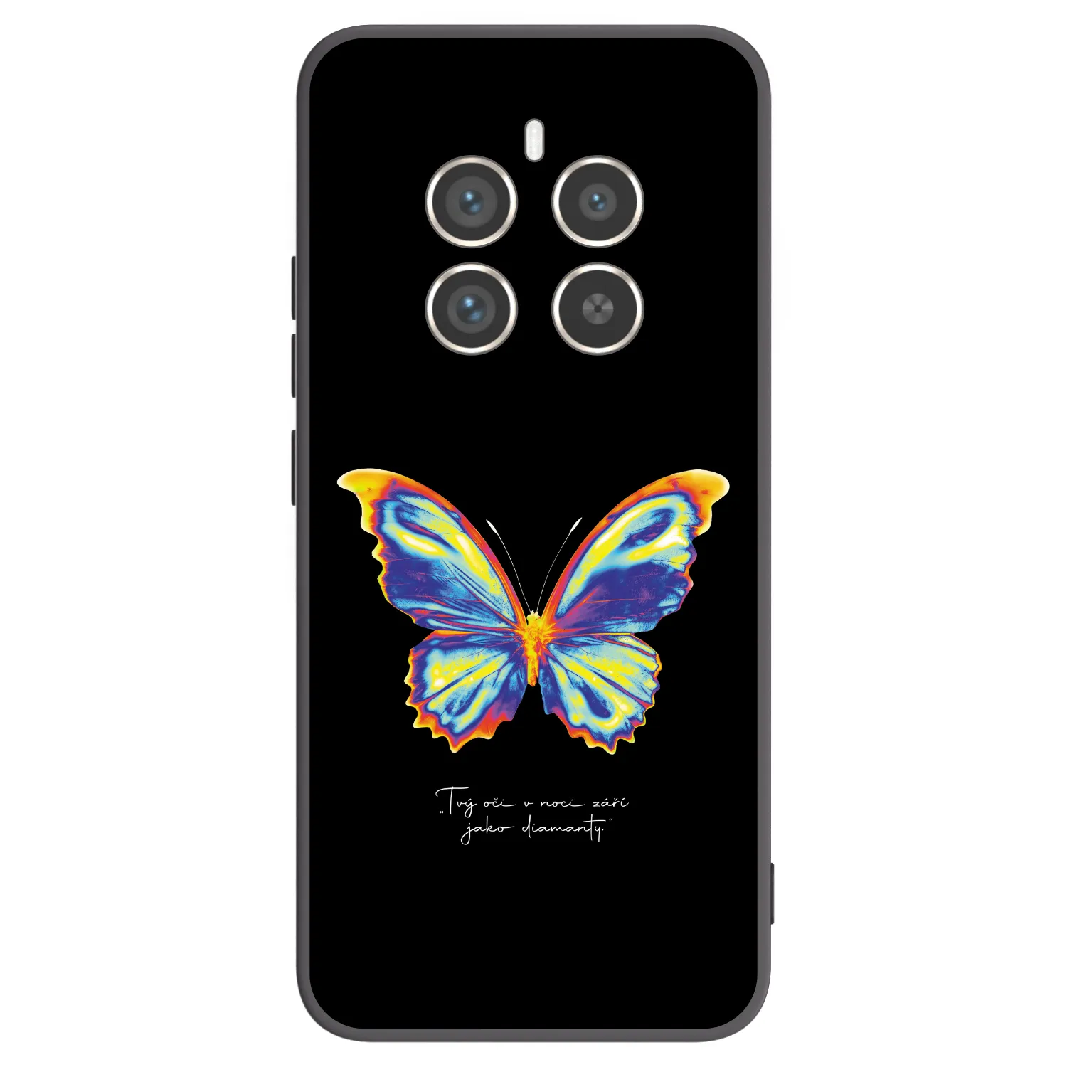 Picasee Realme 12 Pro 5G Hülle - Schwarzes Silikon - Diamanty Black