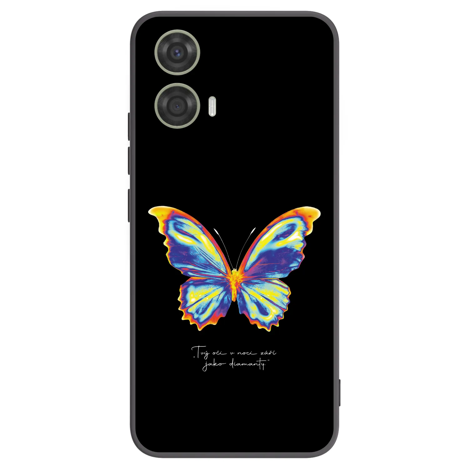 Picasee Motorola Moto G24 Hülle - Schwarzes Silikon - Diamanty Black