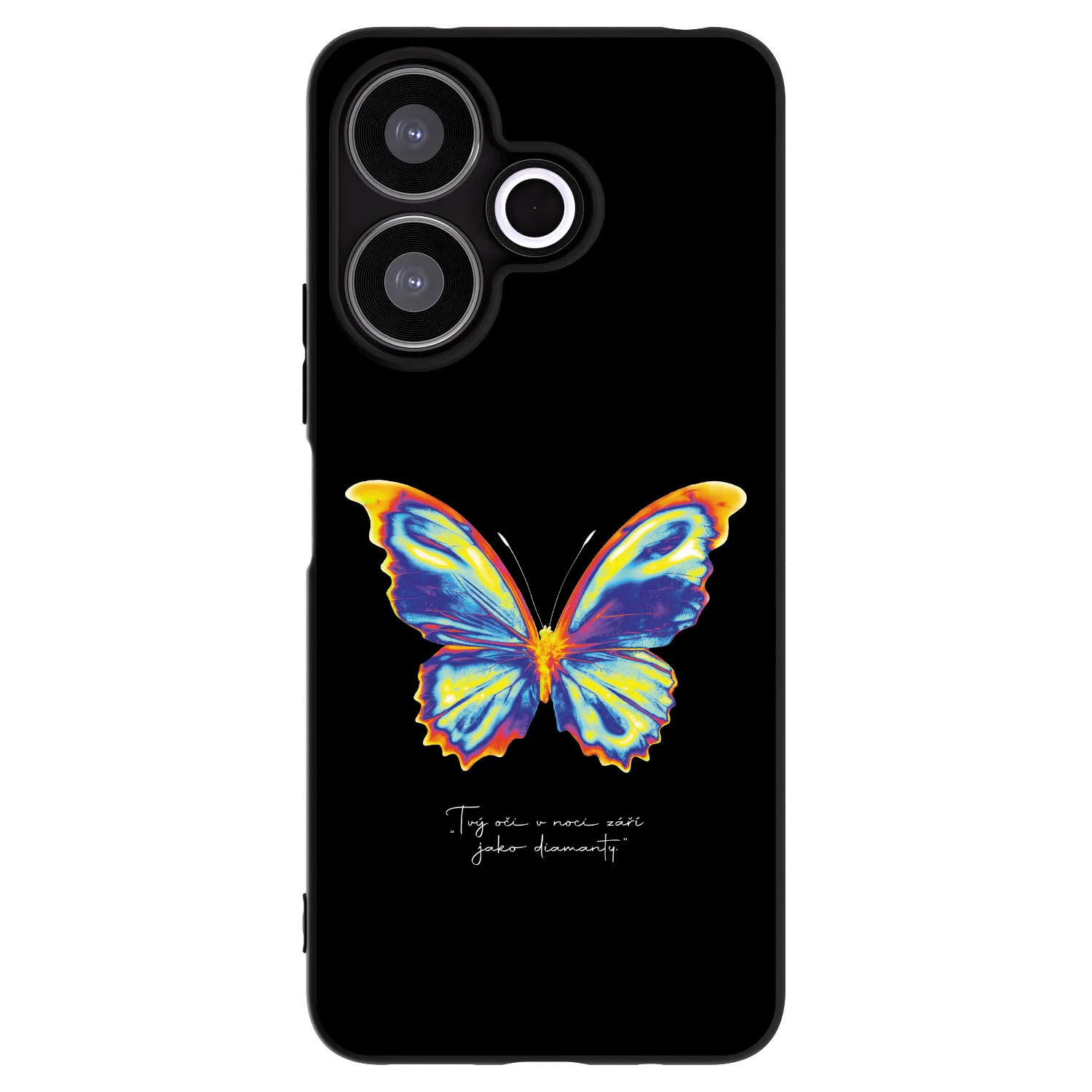 Picasee Xiaomi Redmi 13 4G Hülle - Schwarzes Silikon - Diamanty Black