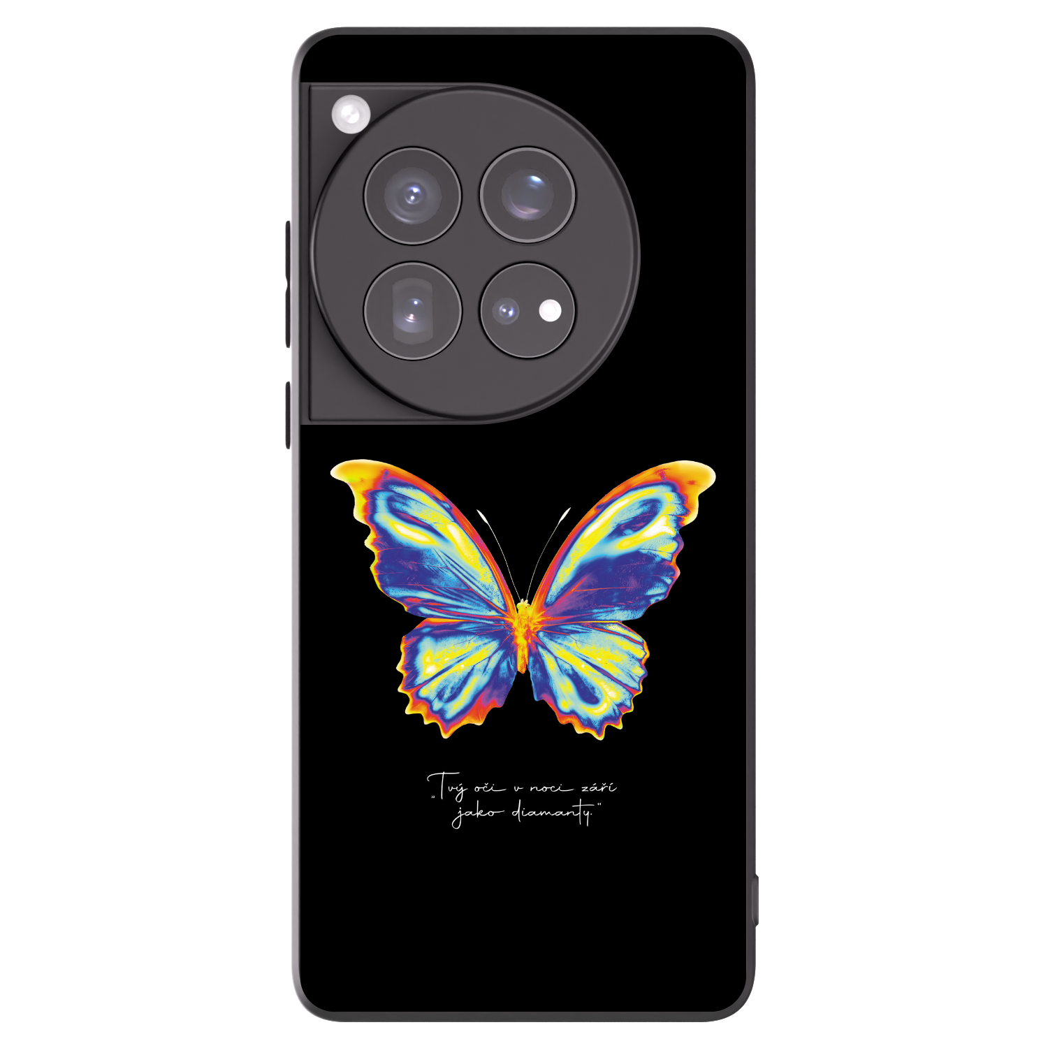 Picasee OnePlus 12 5G Hülle - Schwarzes Silikon - Diamanty Black