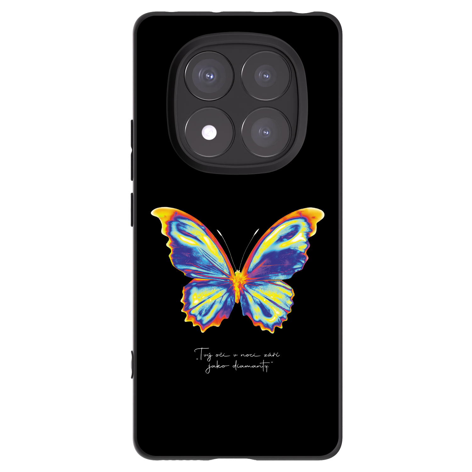 Picasee Xiaomi Redmi Note 14 Pro+ 5G Hülle - Schwarzes Silikon - Diamanty Black
