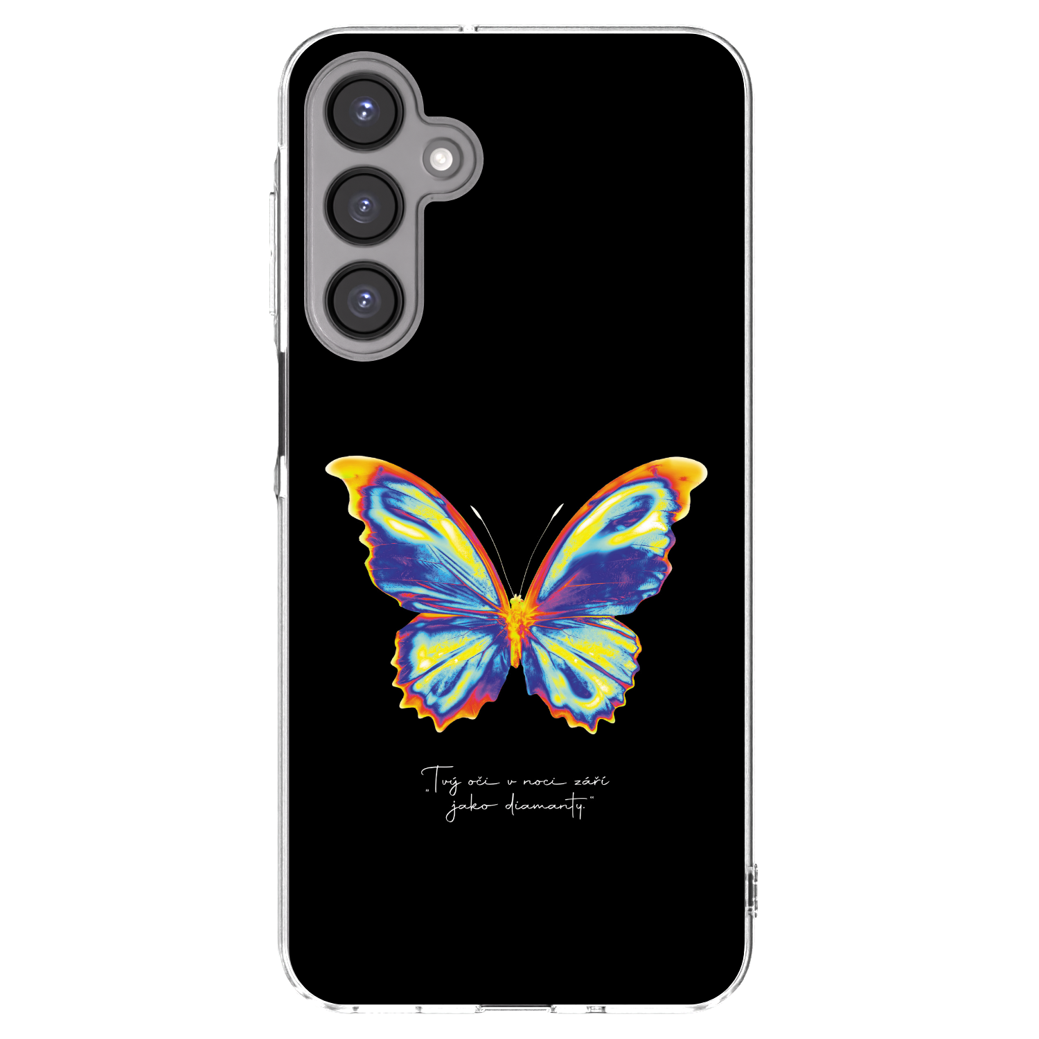 Picasee Samsung Galaxy A16 5G Hülle - Transparentes Silikon - Diamanty Black