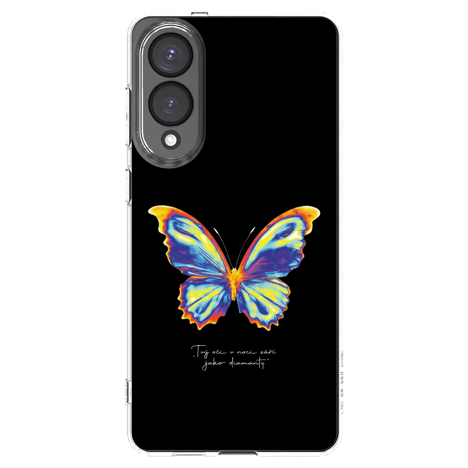 Picasee Samsung Galaxy S25 Edge 5G Hülle - Transparentes Silikon - Diamanty Black