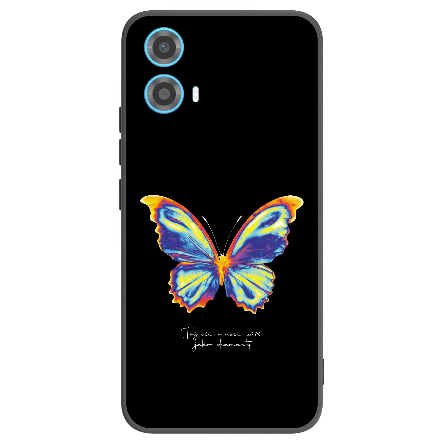 Picasee Motorola Moto G34 5G Hülle - Schwarzes Silikon - Diamanty Black