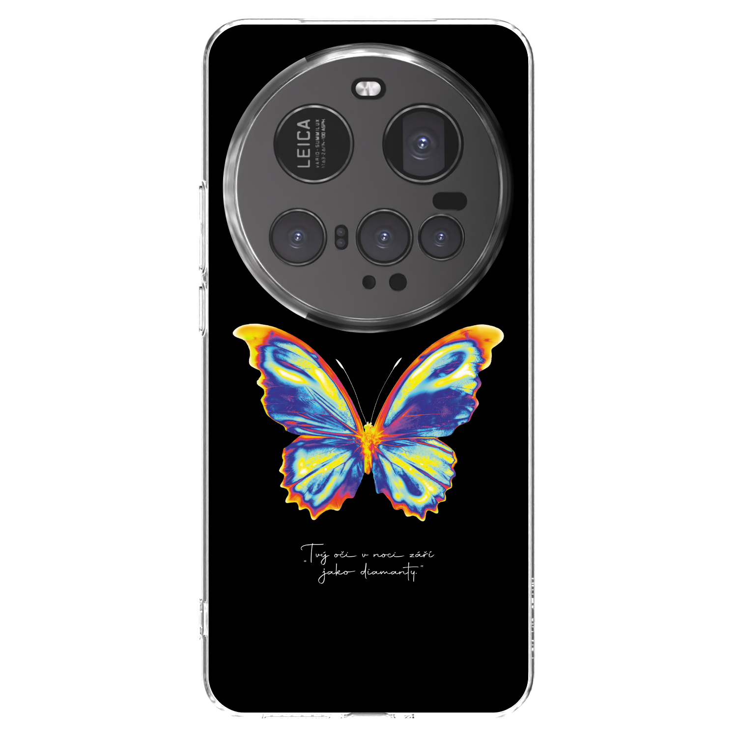 Picasee Xiaomi 15 Ultra Hülle - Transparentes Silikon - Diamanty Black