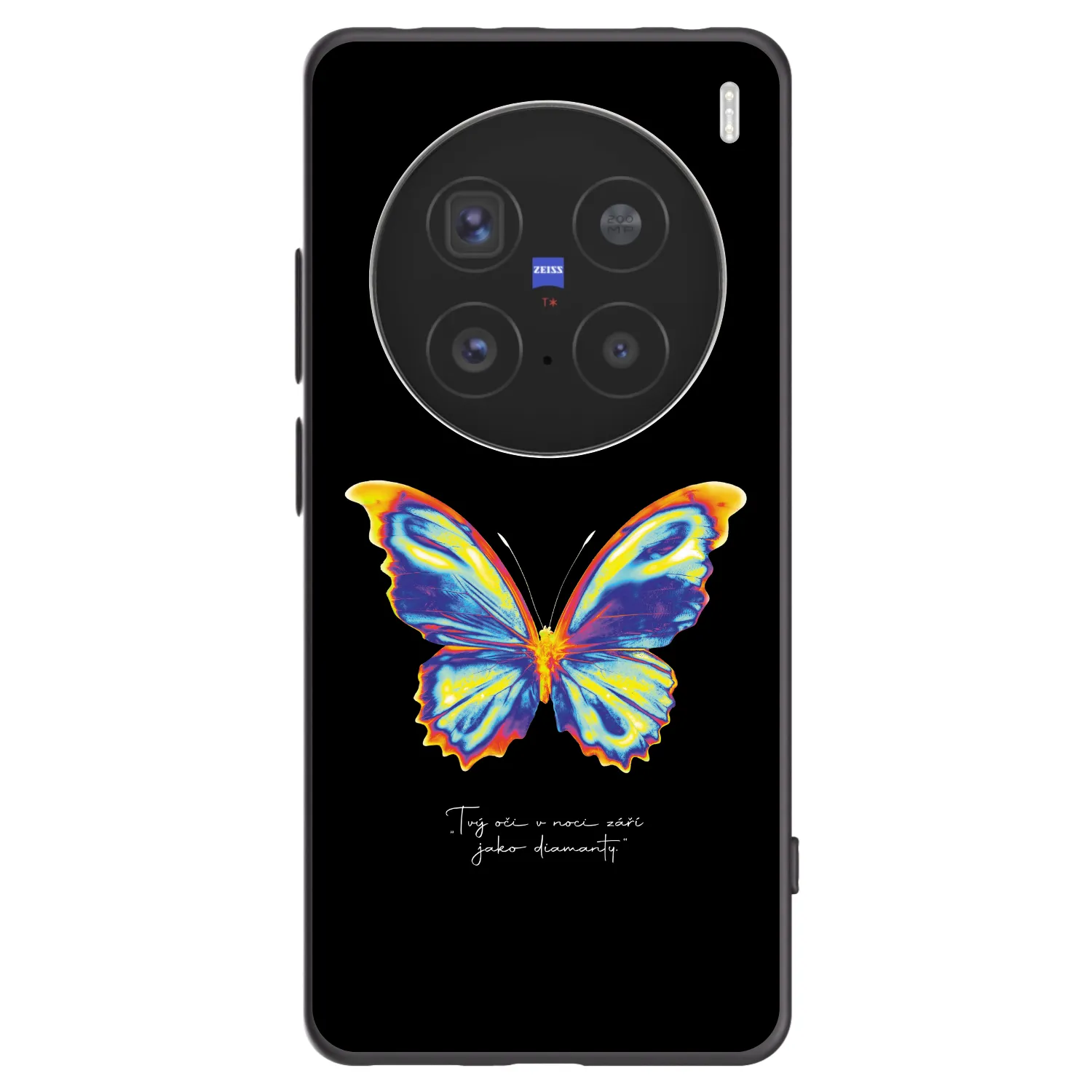 Picasee Vivo X200 Pro Hülle - Schwarzes Silikon - Diamanty Black