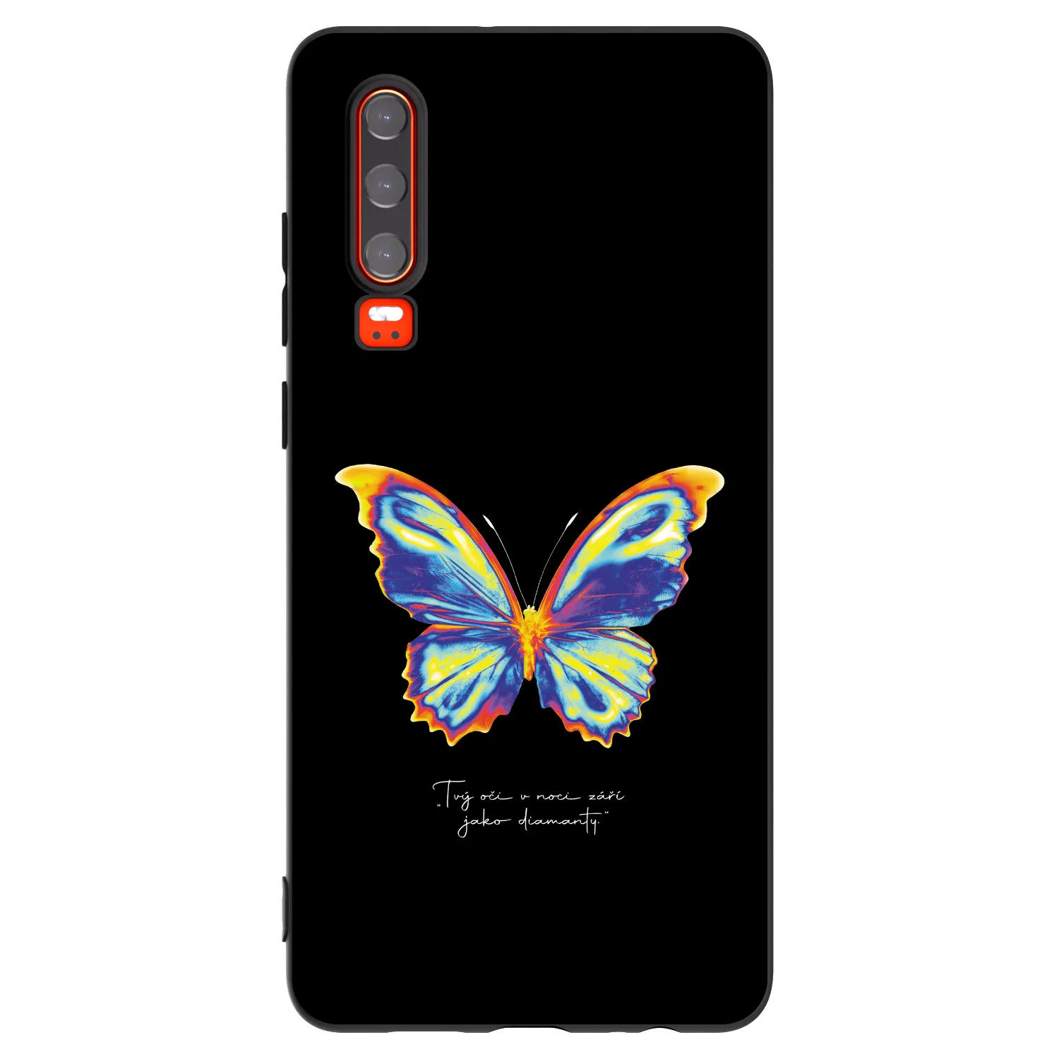 Picasee Huawei P30 Hülle - Schwarzes Silikon - Diamanty Black