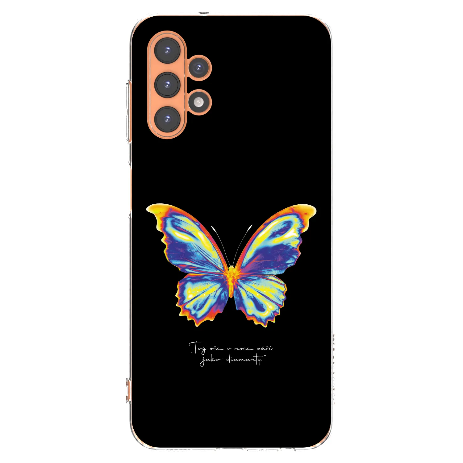 Picasee Samsung Galaxy A13 5G Hülle - Transparentes Silikon - Diamanty Black