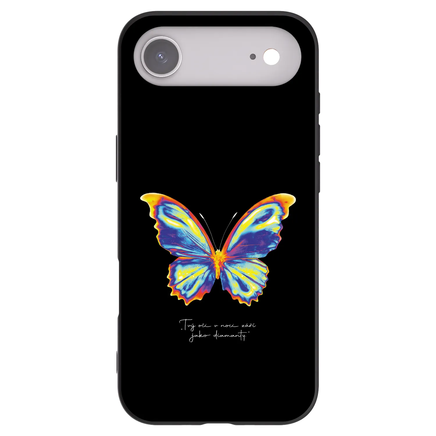 Picasee Apple iPhone Air Hülle - Schwarzes Silikon - Diamanty Black