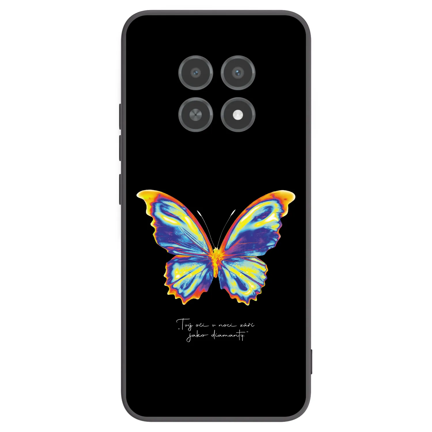 Picasee Realme 12X Hülle - Schwarzes Silikon - Diamanty Black
