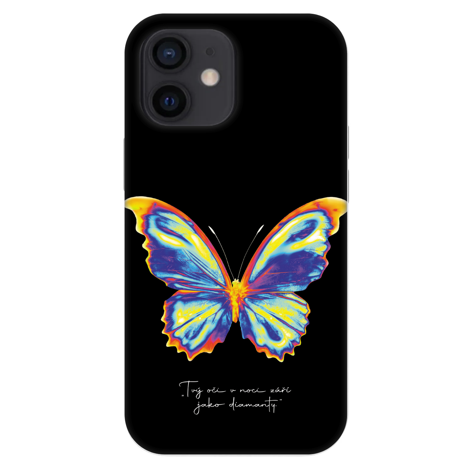 Picasee Fashion Case für Apple iPhone 12 mini - Diamanty Black