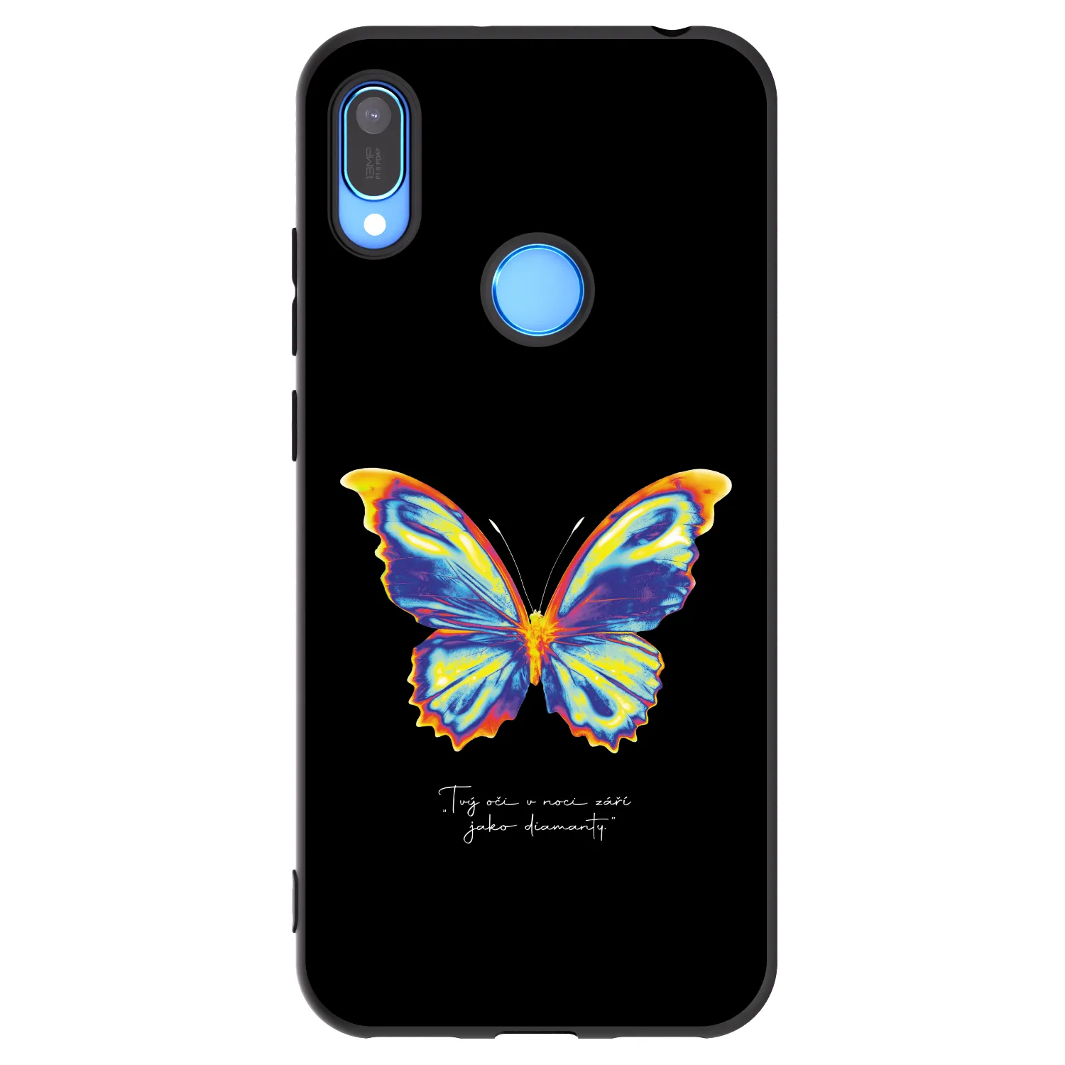 Picasee Huawei Y6 2019 Hülle - Schwarzes Silikon - Diamanty Black