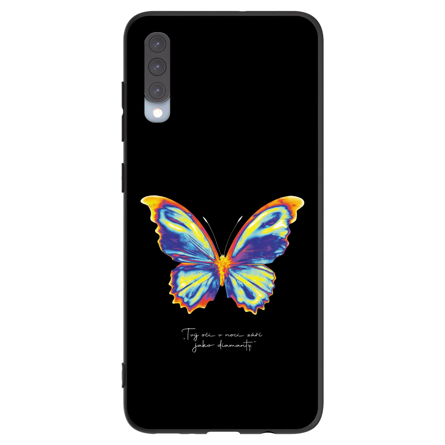 Picasee Samsung Galaxy A70 A705F Hülle - Schwarzes Silikon - Diamanty Black