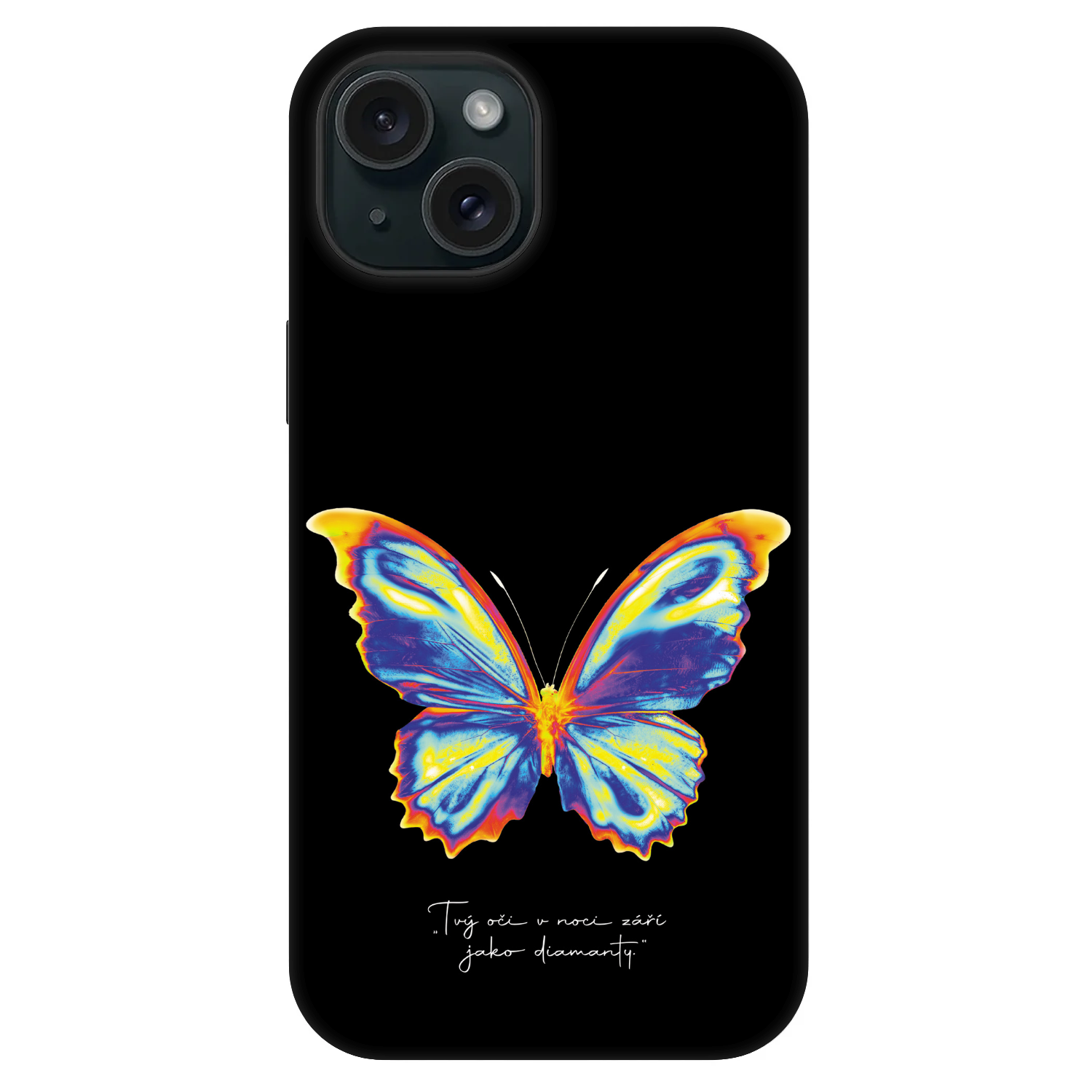 Picasee Fashion Case MagSafe für Apple iPhone 15 - Diamanty Black