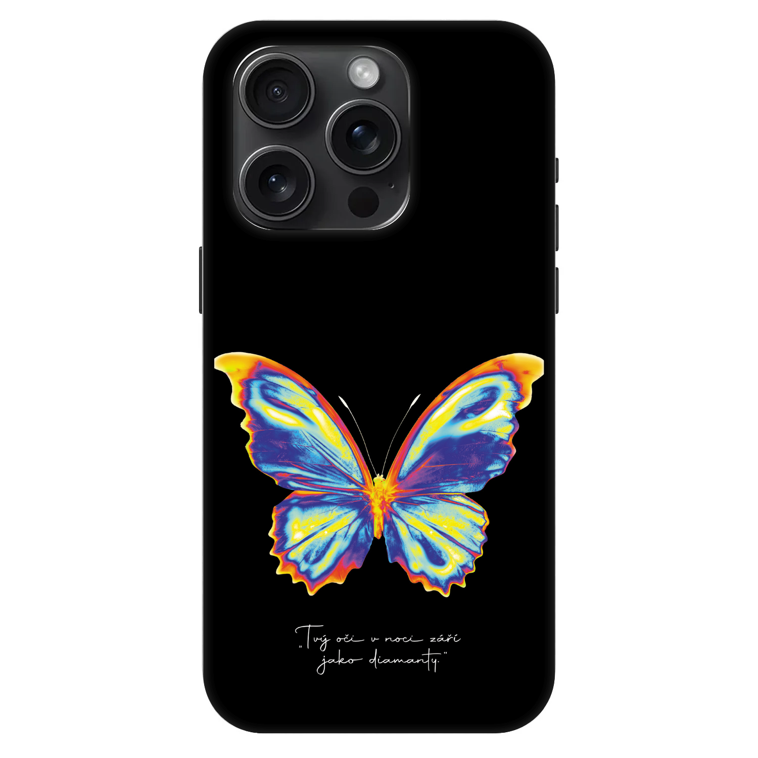 Picasee Fashion Case MagSafe für Apple iPhone 15 Pro - Diamanty Black