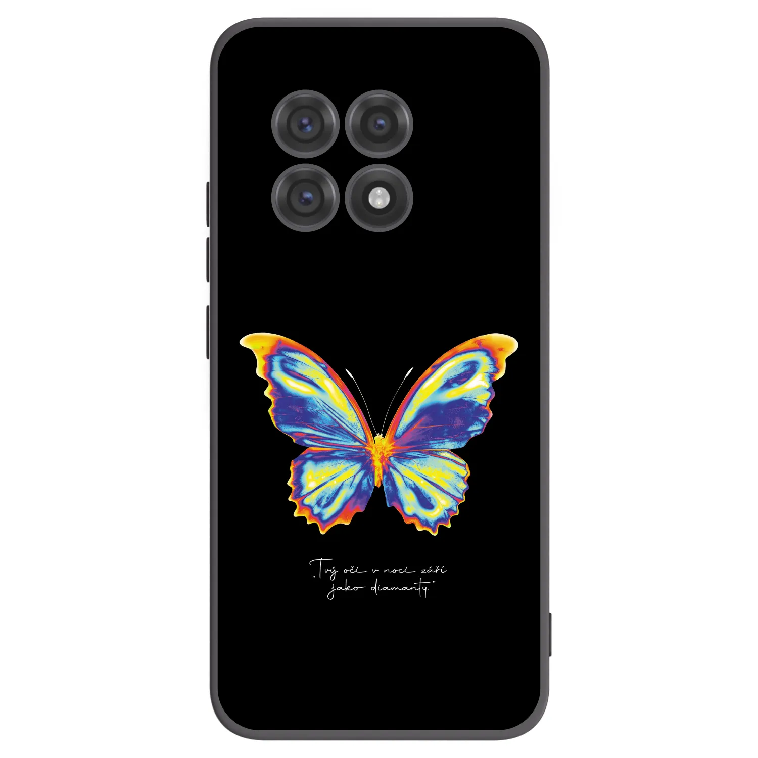 Picasee OnePlus 13R 5G Hülle - Schwarzes Silikon - Diamanty Black