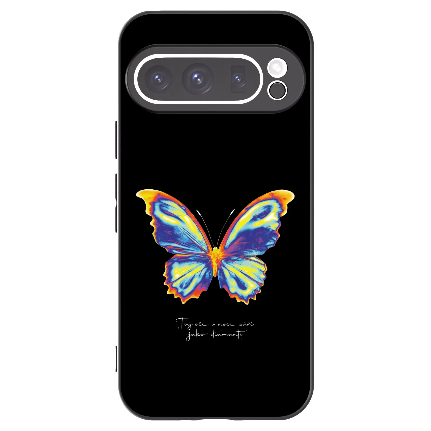 Picasee Google Pixel 9 Pro XL Hülle - Schwarzes Silikon - Diamanty Black